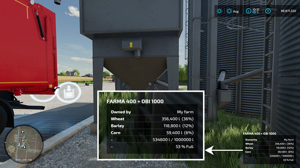  Silo Fill Information