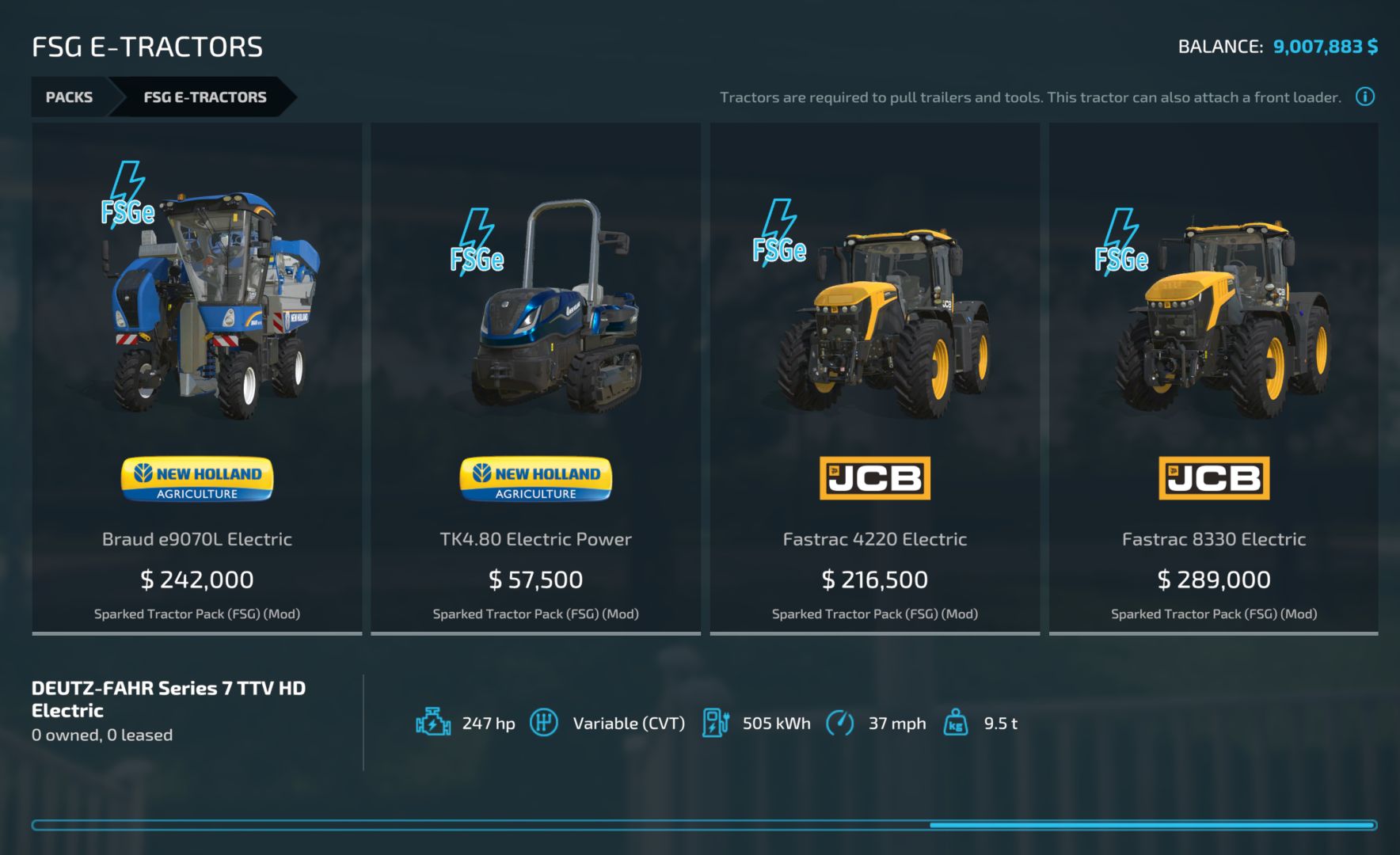 Electric Tractor Pack