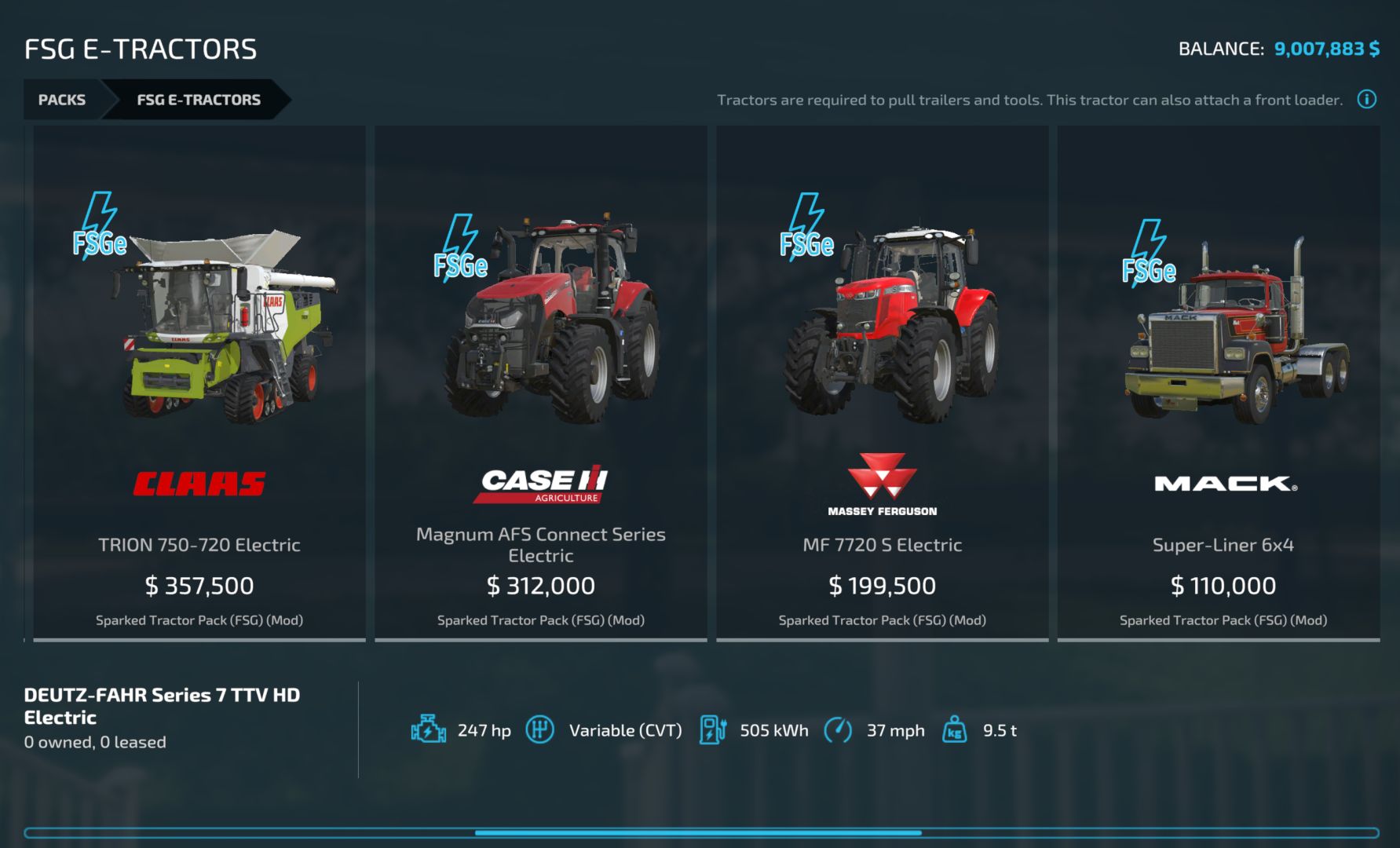 Electric Tractor Pack