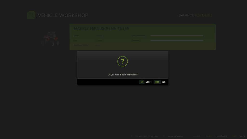 Vehicle Shop Storage