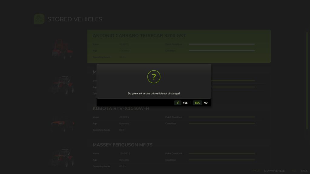 Vehicle Shop Storage